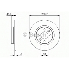 0 986 479 953 BOSCH Тормозной диск