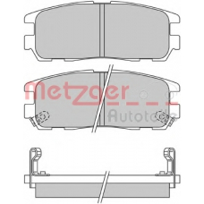 1170414 METZGER Комплект тормозных колодок, дисковый тормоз