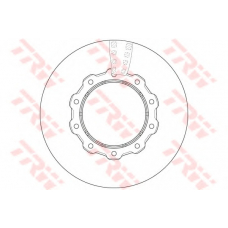 DF5049S TRW Тормозной диск