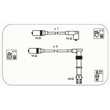 ABM77 JANMOR Комплект проводов зажигания
