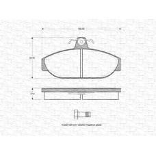 363702160856 MAGNETI MARELLI Комплект тормозных колодок, дисковый тормоз