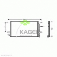 94-5015 KAGER Конденсатор, кондиционер