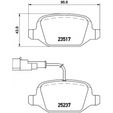 2351705 TEXTAR Комплект тормозных колодок, дисковый тормоз