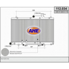 112.034 AHE Радиатор, охлаждение двигателя