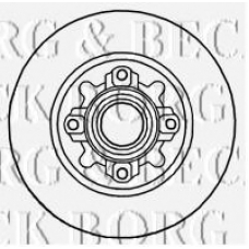 BBD5841S BORG & BECK Тормозной диск