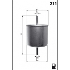 ELE6008 MECAFILTER Топливный фильтр