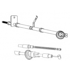 HY02116 KAWE Трос, стояночная тормозная система