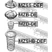 MZSHB-DEF FEBEST Защитный колпак / пыльник, амортизатор