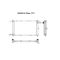 2064016 ORDONEZ Радиатор, охлаждение двигателя