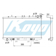 PA020545 KOYO P-tank corrugate-fin ass'y