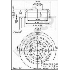 BS 7429 BRECO Тормозной диск