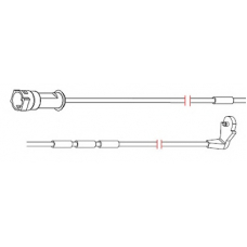 8126 CARRAB BRAKE PARTS Сигнализатор, износ тормозных колодок