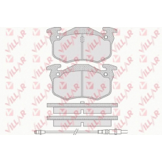 626.0738 VILLAR Комплект тормозных колодок, дисковый тормоз