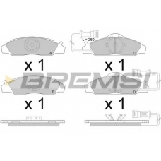 BP2955 BREMSI Комплект тормозных колодок, дисковый тормоз