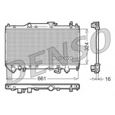 DRM50017 DENSO Радиатор, охлаждение двигателя