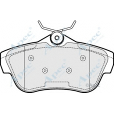 PAD1540 APEC Комплект тормозных колодок, дисковый тормоз