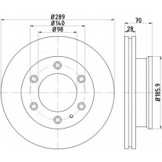 MDC2217 MINTEX Тормозной диск