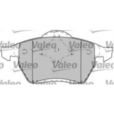 598489 VALEO Комплект тормозных колодок, дисковый тормоз