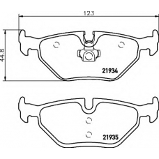 8DB 355 009-051 HELLA Комплект тормозных колодок, дисковый тормоз