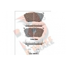 RB2102 R BRAKE Комплект тормозных колодок, дисковый тормоз