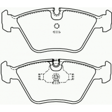 P 06 012 BREMBO Комплект тормозных колодок, дисковый тормоз