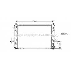 FDA2120 AVA Радиатор, охлаждение двигателя
