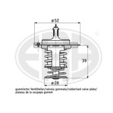 350243 ERA Термостат, охлаждающая жидкость