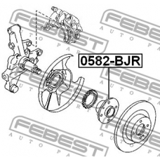 0582-BJR FEBEST Ступица колеса