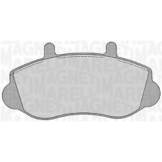 363916060544 MAGNETI MARELLI Комплект тормозных колодок, дисковый тормоз