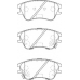 FD7285A NECTO Комплект тормозных колодок, дисковый тормоз