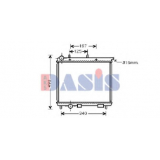 060033N AKS DASIS Радиатор, охлаждение двигателя