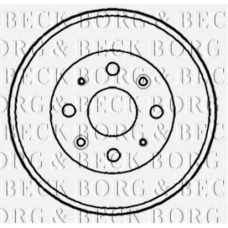 BBR7158 BORG & BECK Тормозной барабан