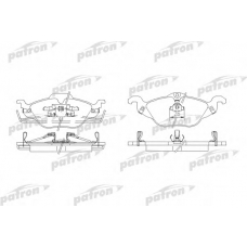 PBP1293 PATRON Комплект тормозных колодок, дисковый тормоз