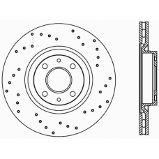 BDRS1016.25 OPEN PARTS Тормозной диск