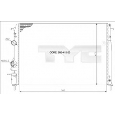 728-0009 TYC Радиатор, охлаждение двигателя