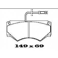 BL1461A2 FTE Комплект тормозных колодок, дисковый тормоз