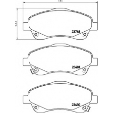 8DB 355 017-321 HELLA Комплект тормозных колодок, дисковый тормоз