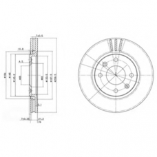 BG2871 DELPHI Тормозной диск