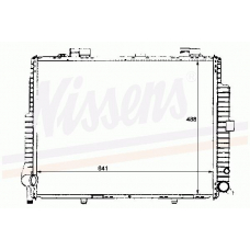 62615 NISSENS Радиатор, охлаждение двигателя