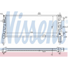 63288A NISSENS Радиатор, охлаждение двигателя