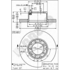 BS 7532 BRECO Тормозной диск