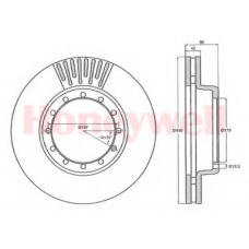 567951B BENDIX Тормозной диск