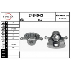 2484043 EAI Тормозной суппорт