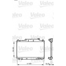 734702 VALEO Радиатор, охлаждение двигателя