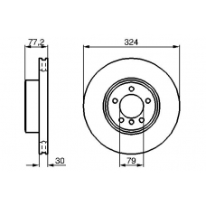 0 986 479 115 BOSCH Тормозной диск