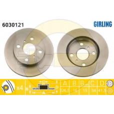 6030121 GIRLING Тормозной диск