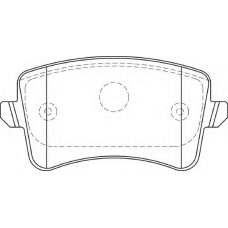 FD7401A NECTO Комплект тормозных колодок, дисковый тормоз