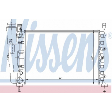 61950 NISSENS Радиатор, охлаждение двигателя