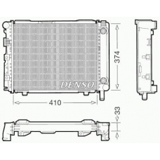 DRM17029 DENSO Радиатор, охлаждение двигателя