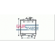 5200291 KUHLER SCHNEIDER Радиатор, охлаждение двигател